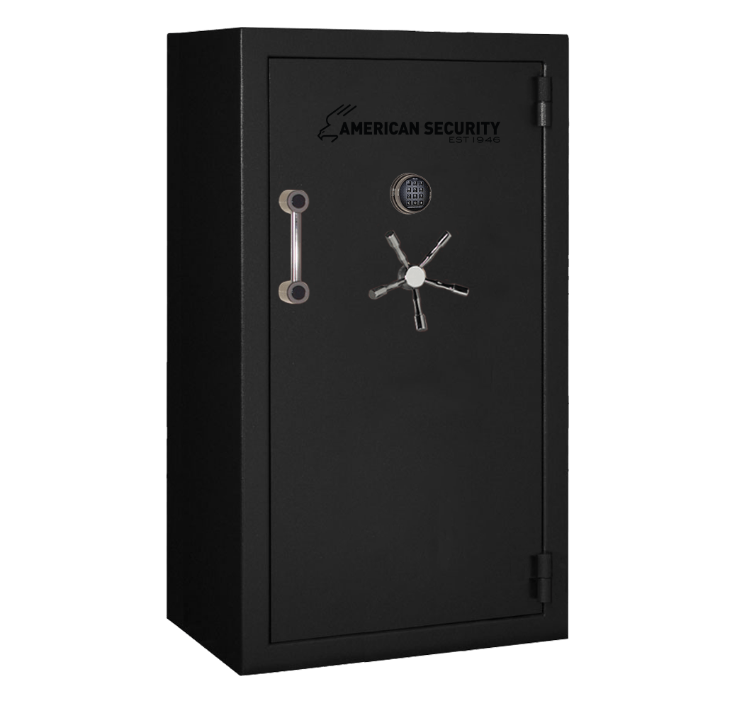 AMSEC BFX6636 gun safe exterior with 120-minute fire rating and UL RSC Level 1 security