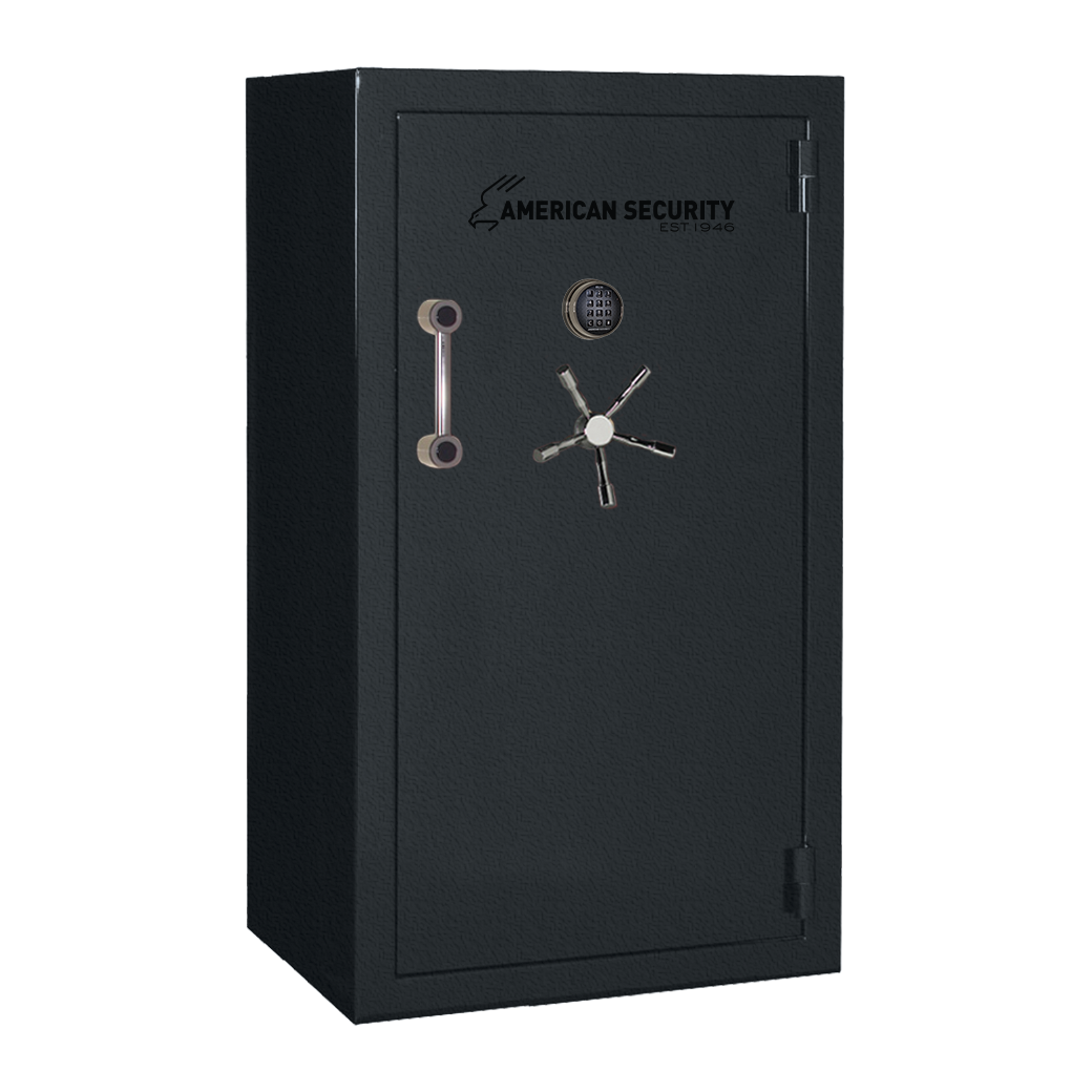 AMSEC BFX6636 gun safe exterior with 120-minute fire rating and UL RSC Level 1 security