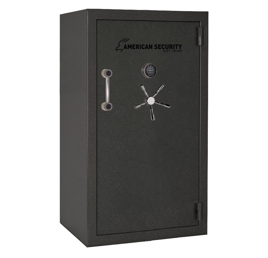 AMSEC BFX6636 gun safe exterior with 120-minute fire rating and UL RSC Level 1 security