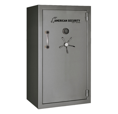 AMSEC BFX6636 gun safe exterior with 120-minute fire rating and UL RSC Level 1 security