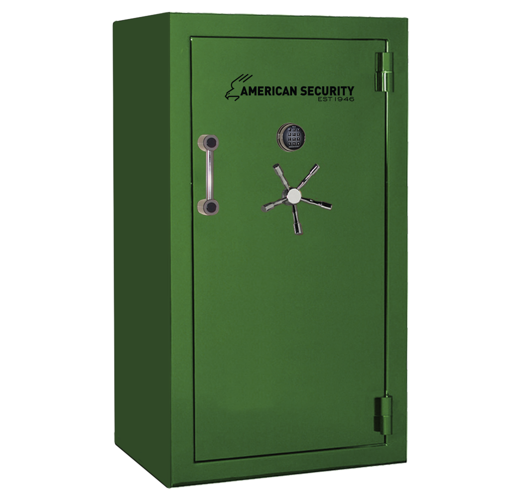 AMSEC BFX6636 gun safe exterior with 120-minute fire rating and UL RSC Level 1 security