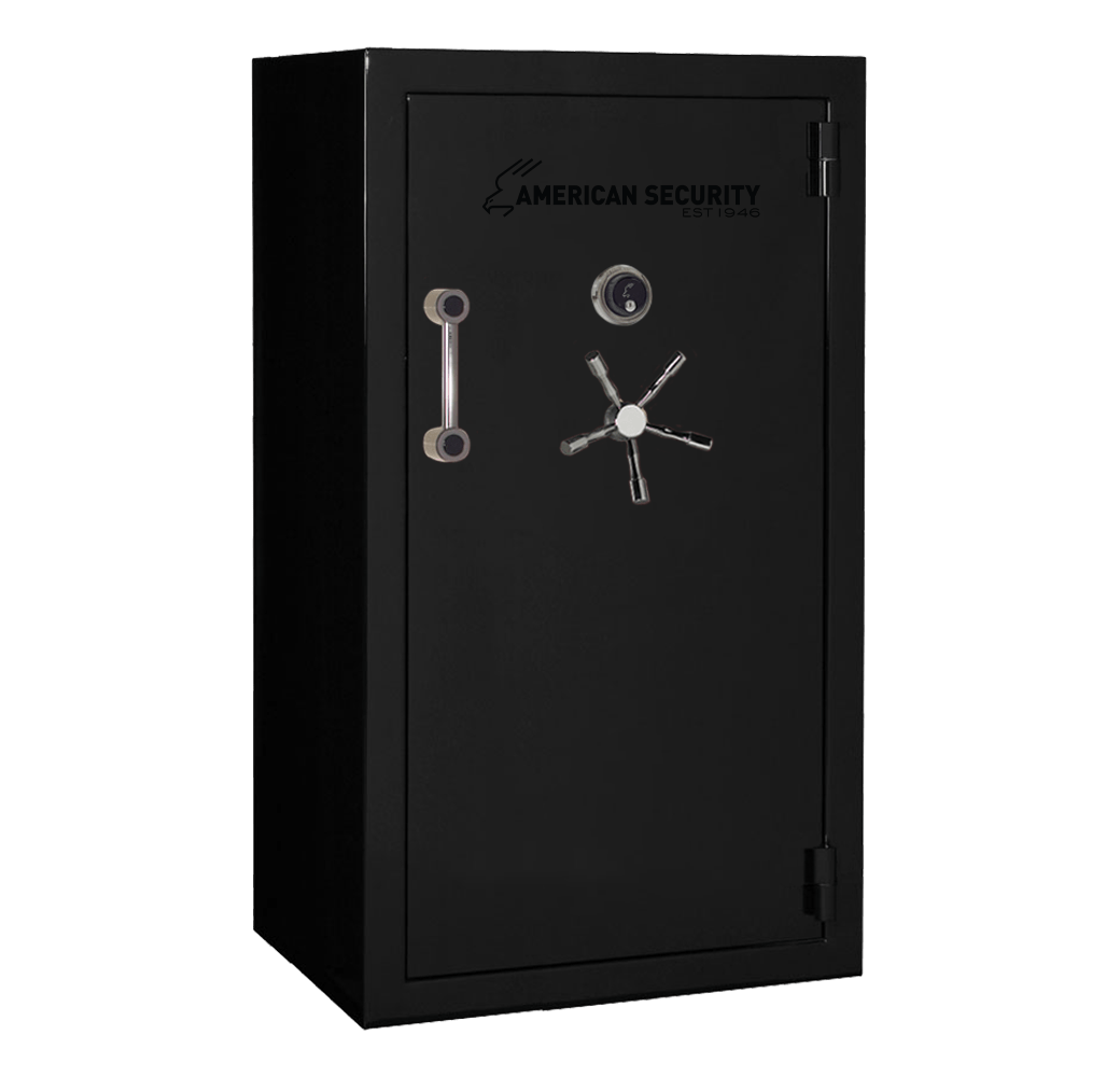 AMSEC BFX6636 gun safe exterior with 120-minute fire rating and UL RSC Level 1 security