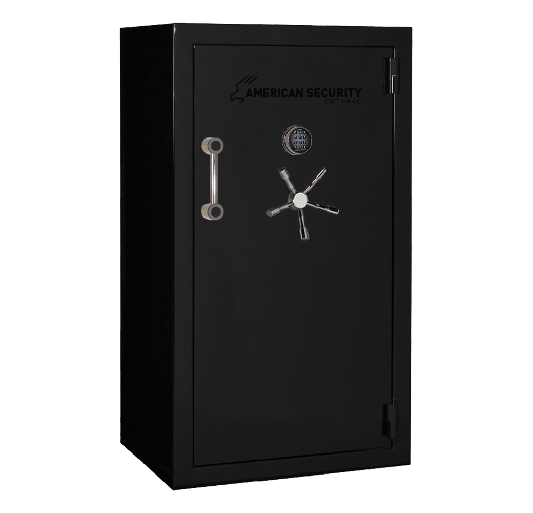 AMSEC BFX6636 gun safe exterior with 120-minute fire rating and UL RSC Level 1 security