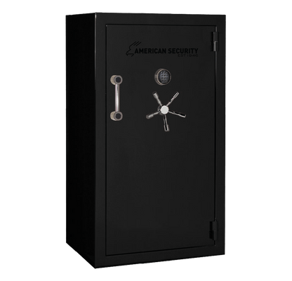 AMSEC BFX6636 gun safe exterior with 120-minute fire rating and UL RSC Level 1 security