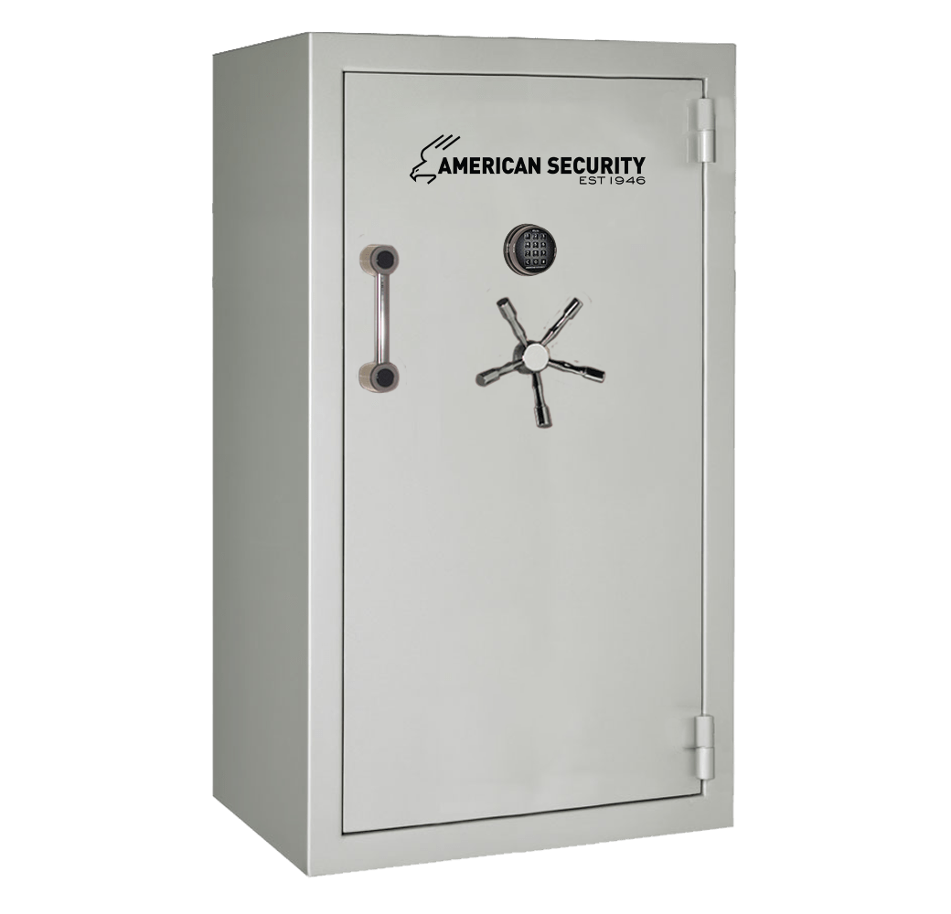 AMSEC BFX6636 gun safe exterior with 120-minute fire rating and UL RSC Level 1 security