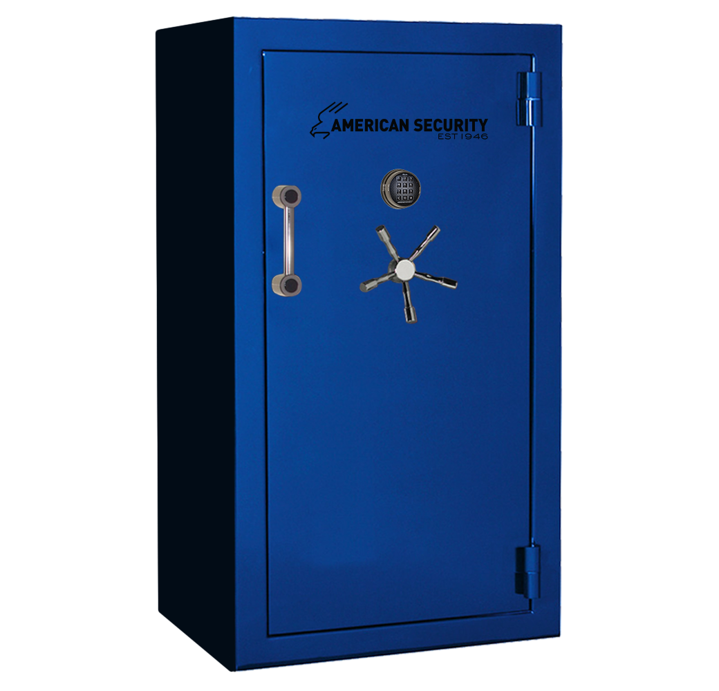 AMSEC BFX6636 gun safe exterior with 120-minute fire rating and UL RSC Level 1 security
