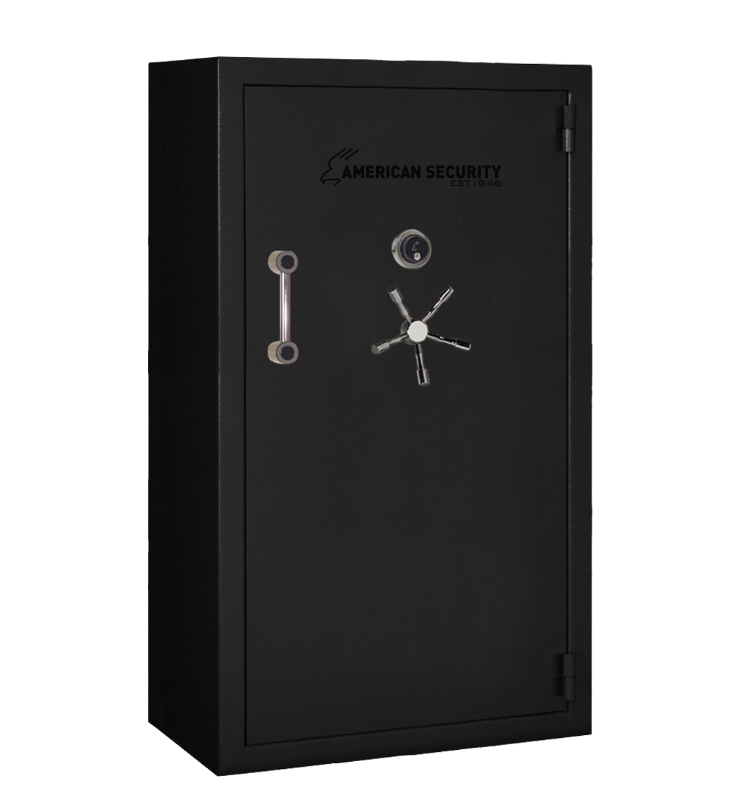 AMSEC BFX7240 gun safe exterior with 120-minute fire rating and UL RSC Level 1 security