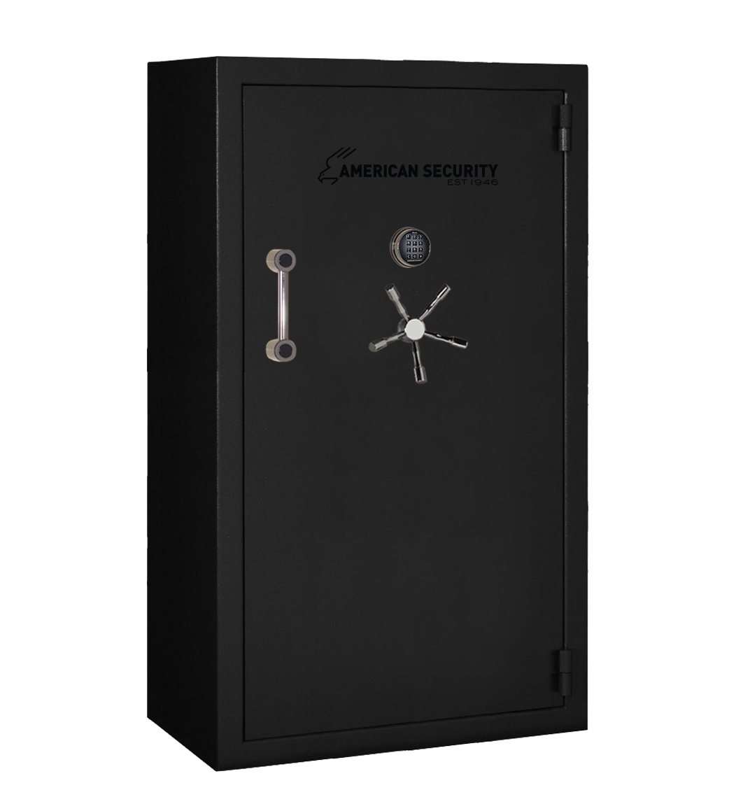 AMSEC BFX7240 gun safe exterior with 120-minute fire rating and UL RSC Level 1 security