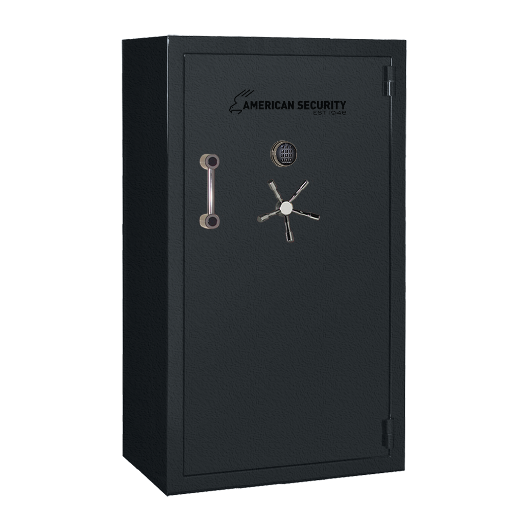 AMSEC BFX7240 gun safe exterior with 120-minute fire rating and UL RSC Level 1 security