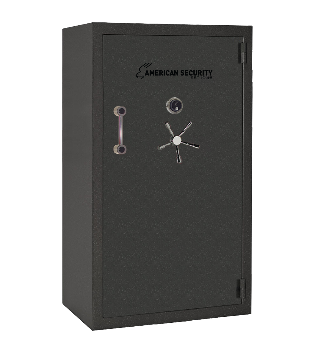 AMSEC BFX7240 gun safe exterior with 120-minute fire rating and UL RSC Level 1 security