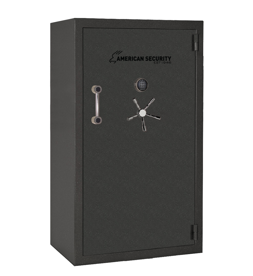 AMSEC BFX7240 gun safe exterior with 120-minute fire rating and UL RSC Level 1 security