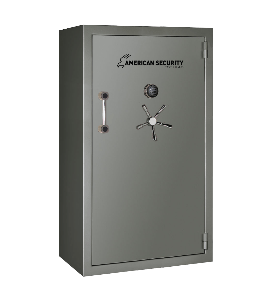 AMSEC BFX7240 gun safe exterior with 120-minute fire rating and UL RSC Level 1 security