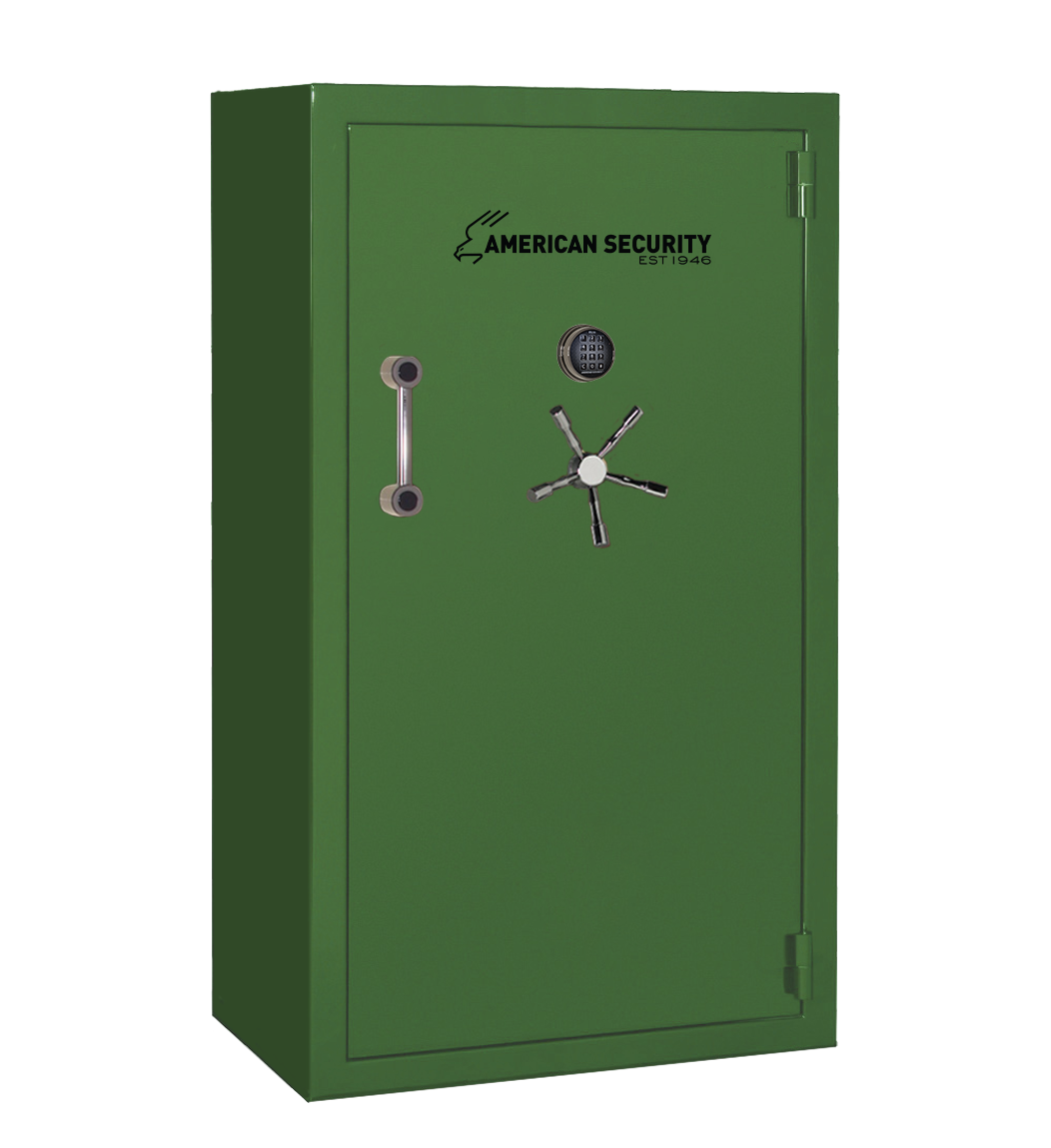 AMSEC BFX7240 gun safe exterior with 120-minute fire rating and UL RSC Level 1 security