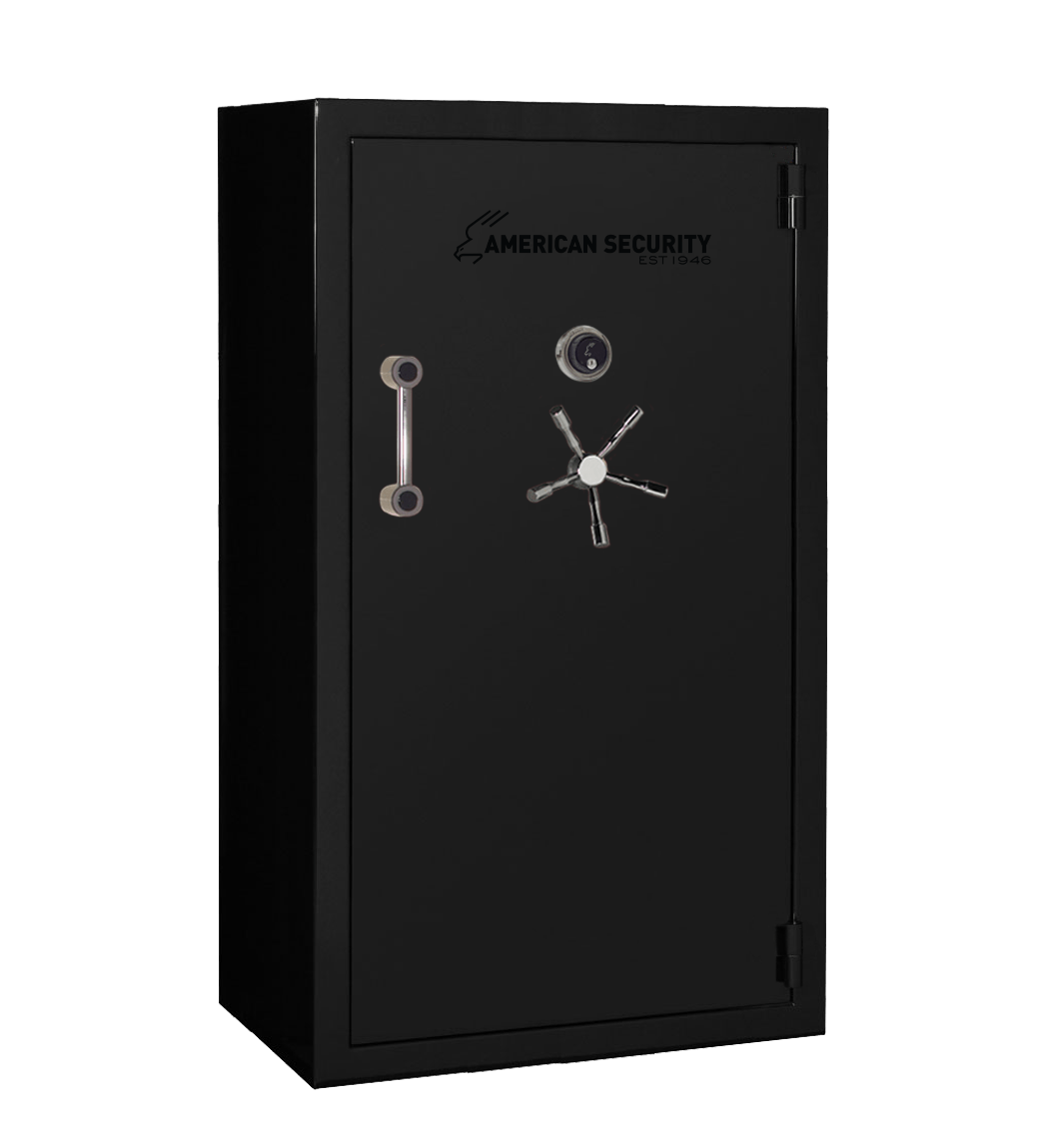 AMSEC BFX7240 gun safe exterior with 120-minute fire rating and UL RSC Level 1 security