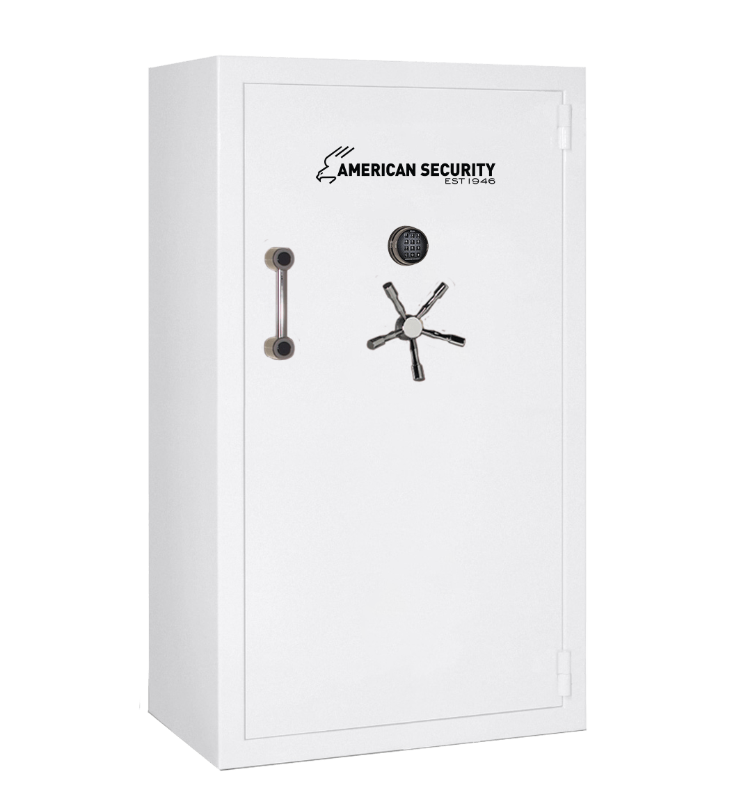 AMSEC BFX7240 gun safe exterior with 120-minute fire rating and UL RSC Level 1 security