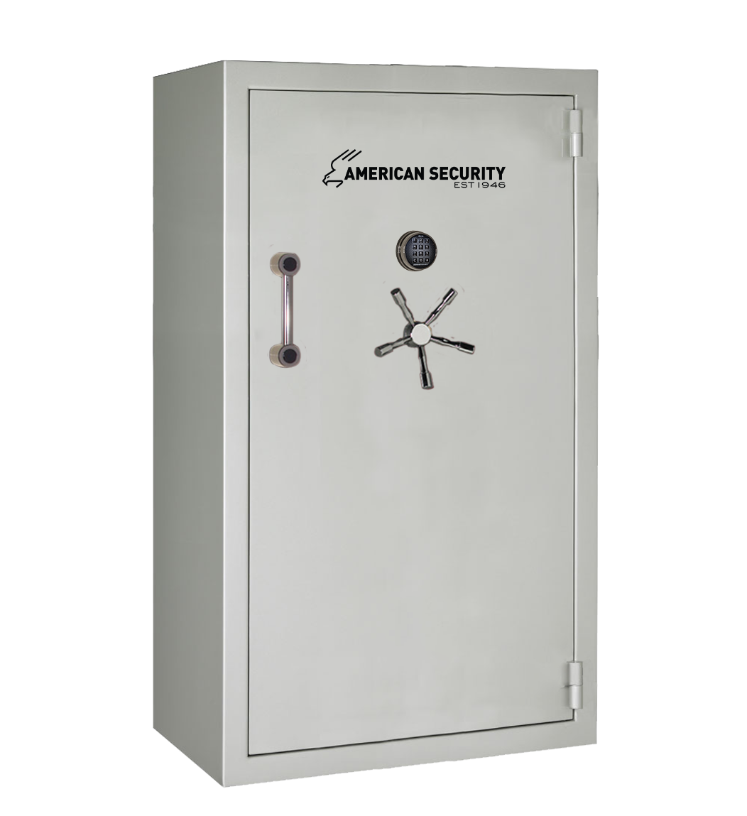 AMSEC BFX7240 gun safe exterior with 120-minute fire rating and UL RSC Level 1 security