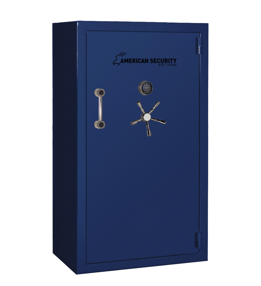 AMSEC BFX7240 gun safe exterior with 120-minute fire rating and UL RSC Level 1 security