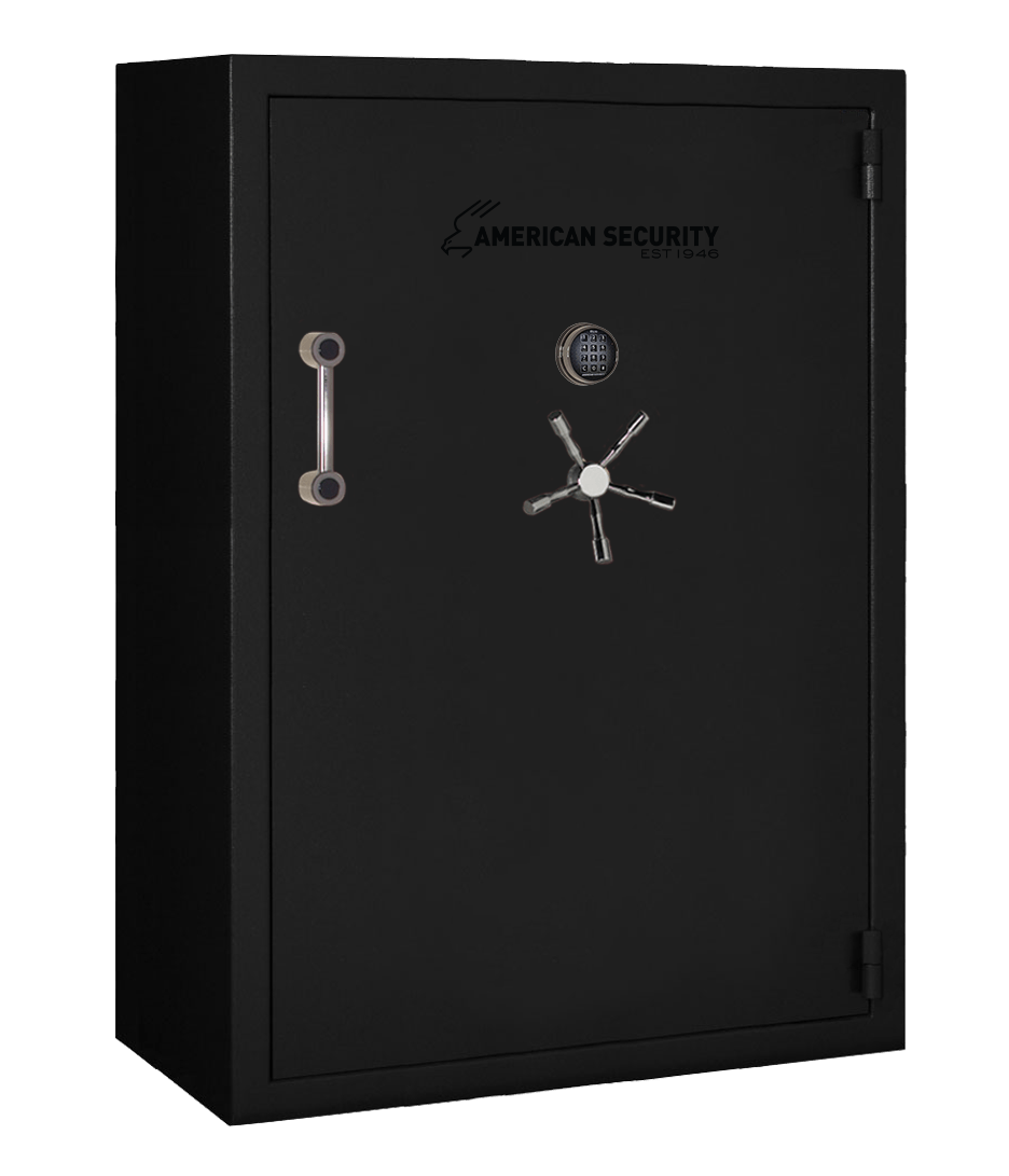 AMSEC BFX7250 gun safe exterior with 120-minute fire rating and UL RSC Level 1 security