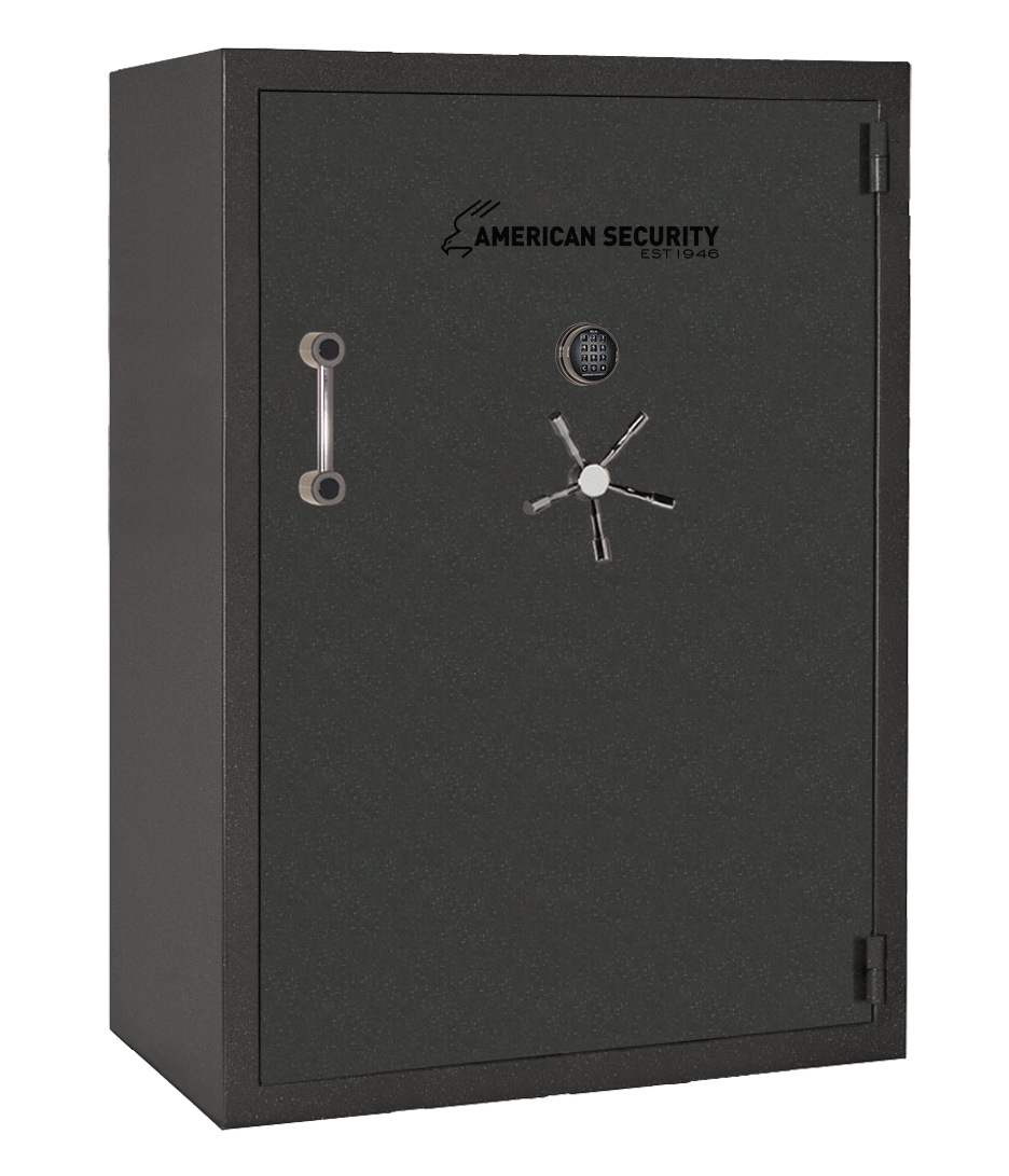 AMSEC BFX7250 gun safe exterior with 120-minute fire rating and UL RSC Level 1 security