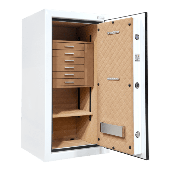 AMSEC JS4020 jewelry safe interior drawers with ring and jewelry organizers
