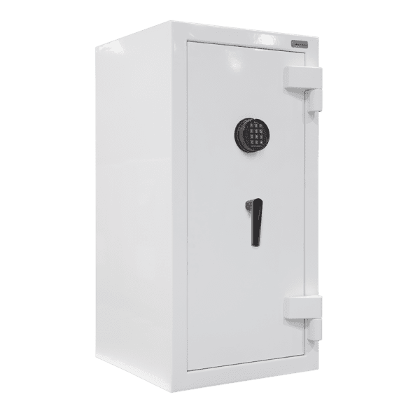 AMSEC JS4020 jewelry safe with electronic lock – white exterior 45 minute fire rated safe