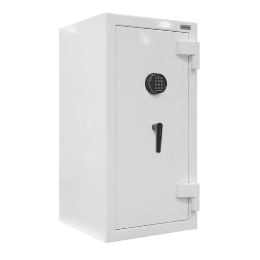 AMSEC JS4020 jewelry safe with electronic lock – white exterior 45 minute fire rated safe