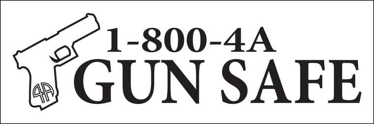 1-800-4A GUN SAFE LOGO.