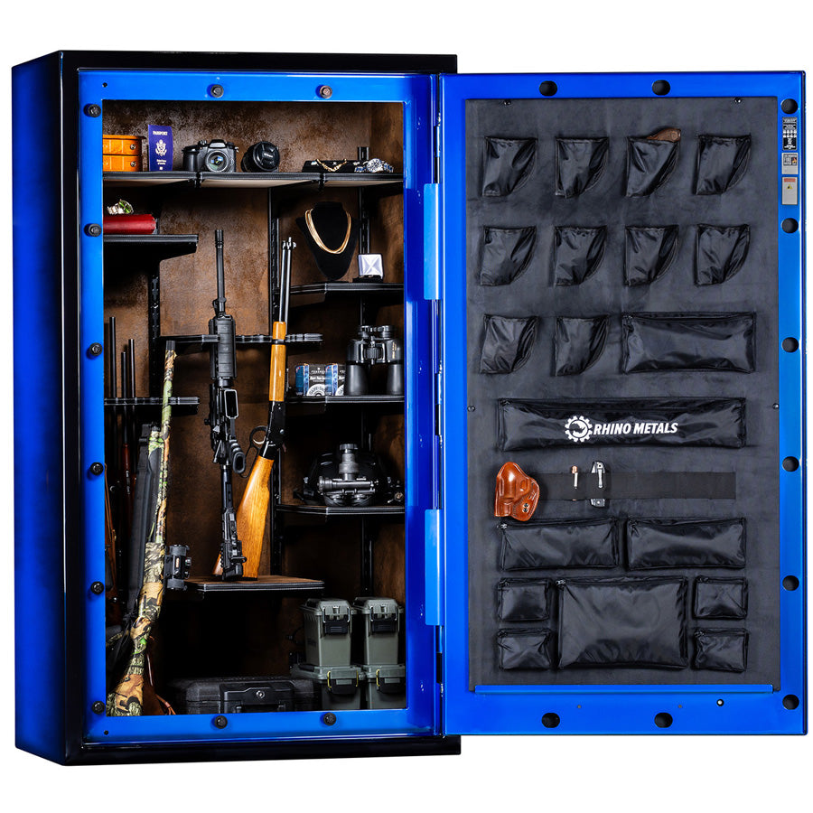 Rhino Thunderbolt TX7241GL Exterior in Blue Two Tone Gloss Finish, interior.