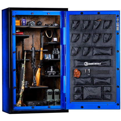 Rhino Thunderbolt TX7241GL Exterior in Blue Two Tone Gloss Finish, interior.