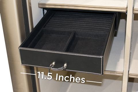 11.5" wide x 13.5" deep Jewelry Drawer - fits 30 model safes or larger and safes that are 36" or wider