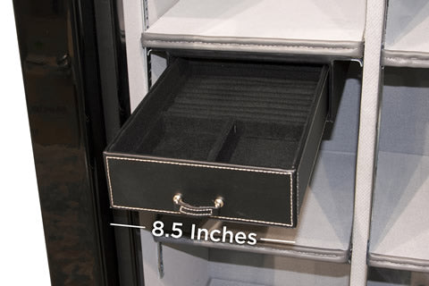 8.5" wide x 13.5" deep Jewelry Drawer - fits 23 model safes or larger, safes that are 30" or wider, and "Extreme Safes" model 48 or larger.