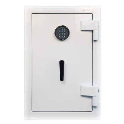 AMSEC AM3020 Plus home safe in semi-gloss white with ESL10 electronic keypad lock and solid steel door