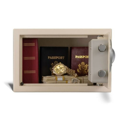 AMSEC EST813 burglary safe interior angled view with valuables