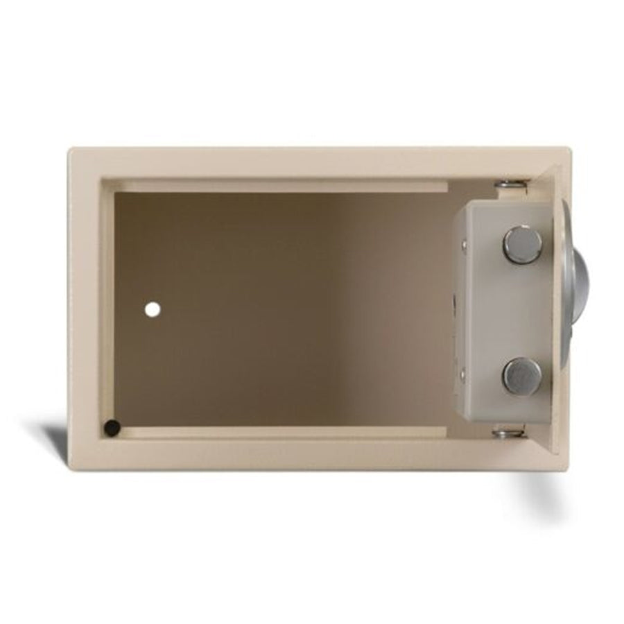 AMSEC EST813 compact safe interior with carpeted base