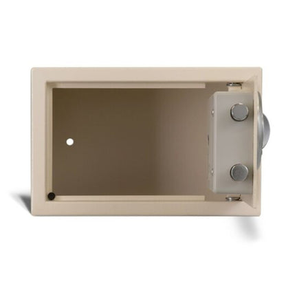 AMSEC EST813 compact safe interior with carpeted base
