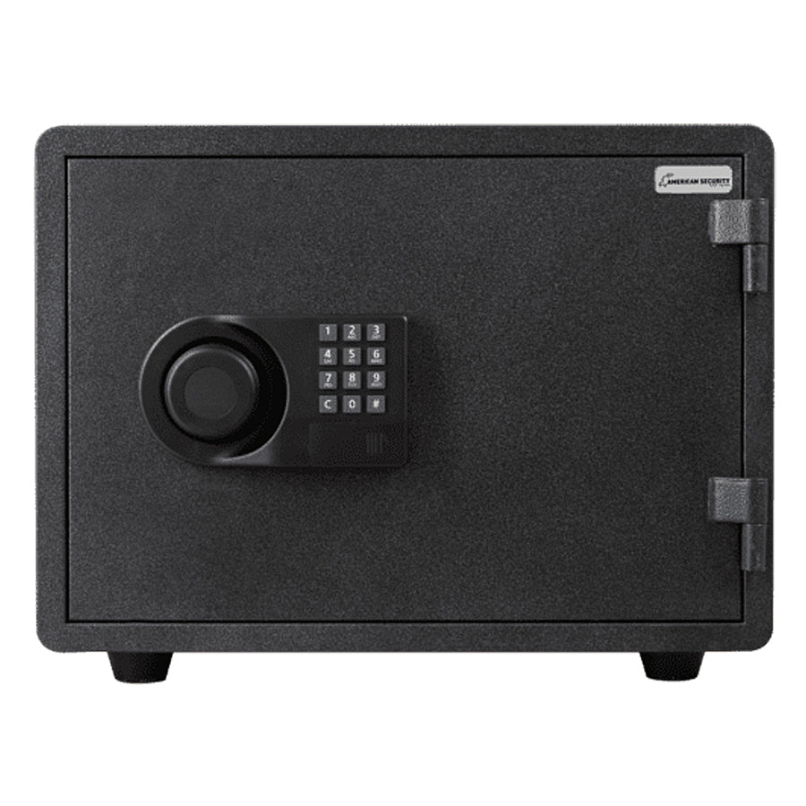 AMSEC FS914 fire resistant safe textured black granite exterior with electronic lock