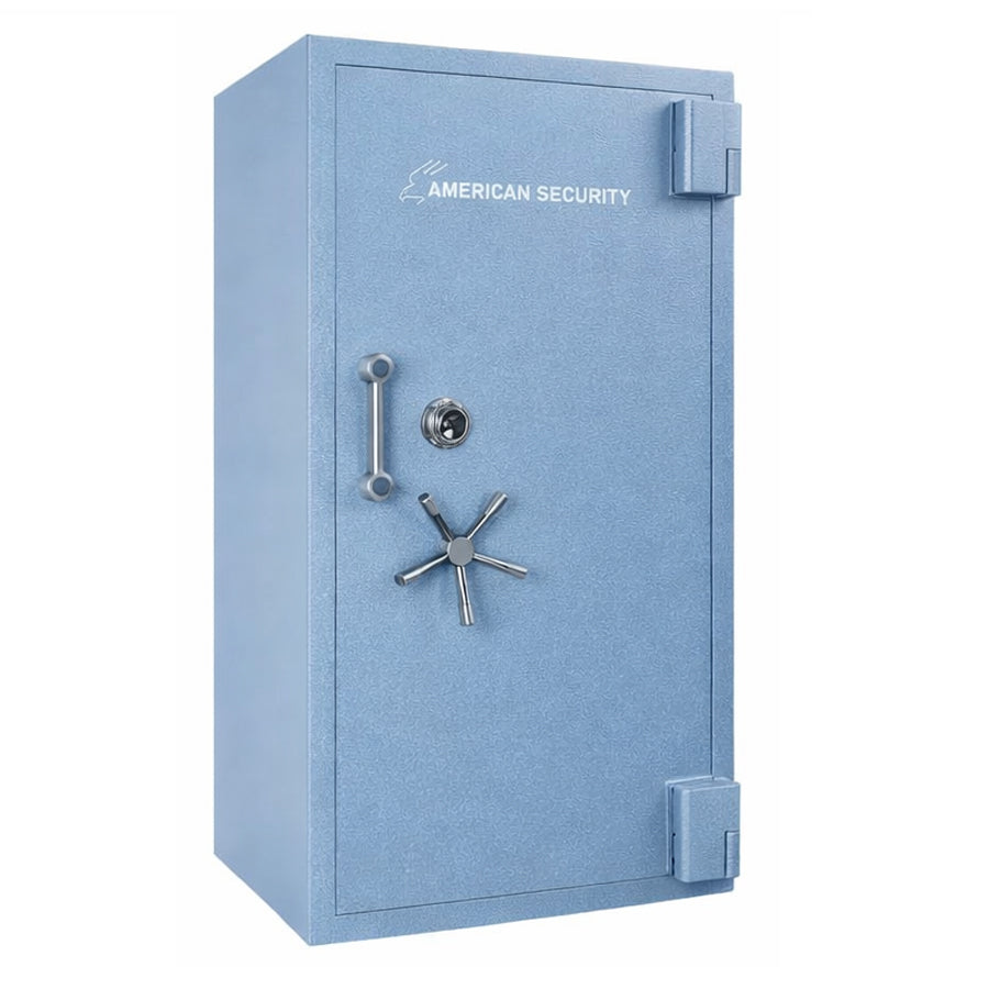 AMSEC RF582820X6 gun safe in textured spa blue finish