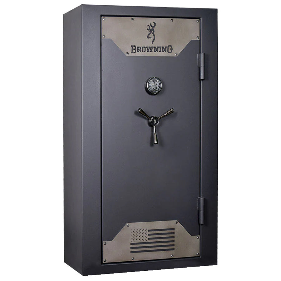 Browning Hunter Deluxe 33 gun safe in textured black exterior