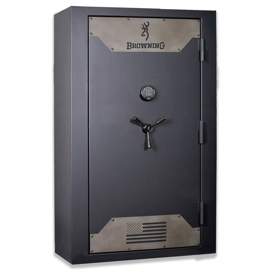 Browning Hunter Deluxe 49 Tall gun safe exterior in textured black