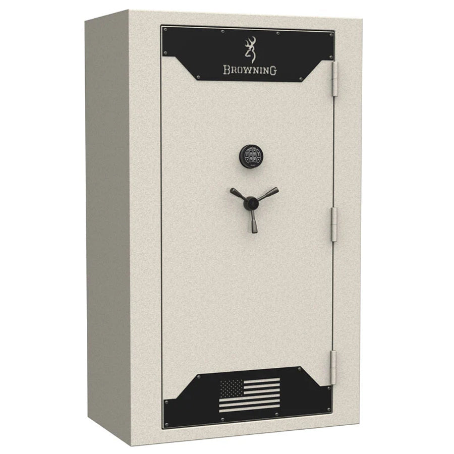Browning Hunter Deluxe 49 Tall gun safe exterior in textured putty
