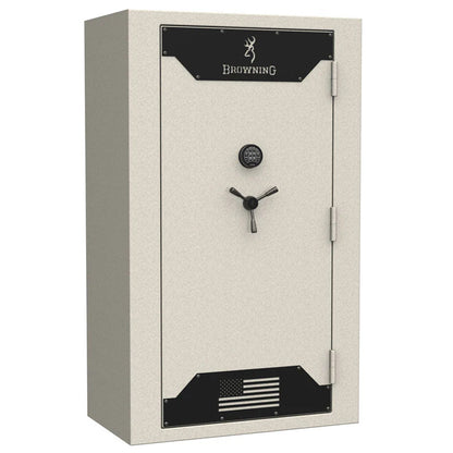 Browning Hunter Deluxe 49 Tall gun safe exterior in textured putty