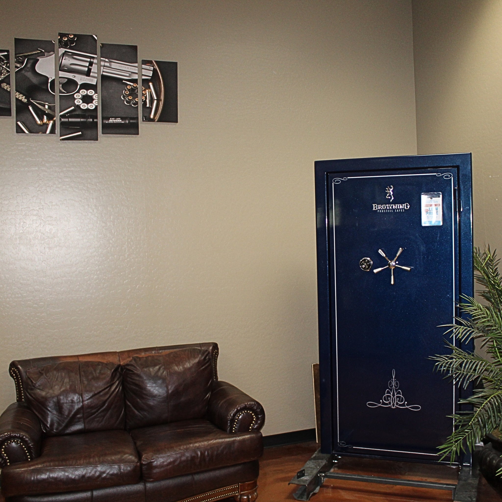 I encourage you to stop by with your family. Compare safes side by side, explore color and locking options, and even let the kids enjoy our playroom while you shop. You can relax on our couches or massage chair while you decide what works best for you.