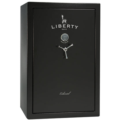 Liberty Colonial 35 Safe in Textured Black with Chrome Electronic Lock.