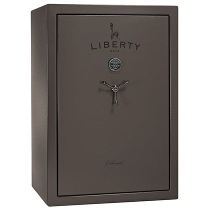 Liberty Colonial 35 Safe in Gray Marble with Black Chrome Electronic Lock.