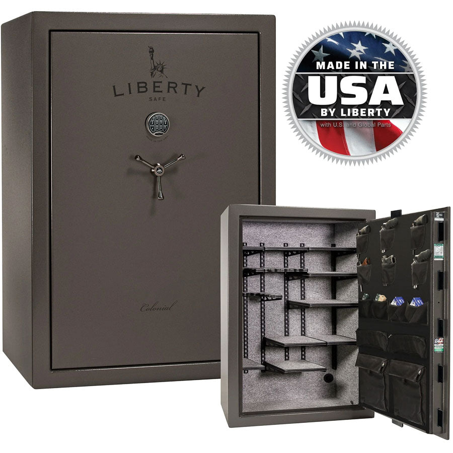 Liberty Colonial 35 Safe in Gray Marble, Pro Flex Interior.