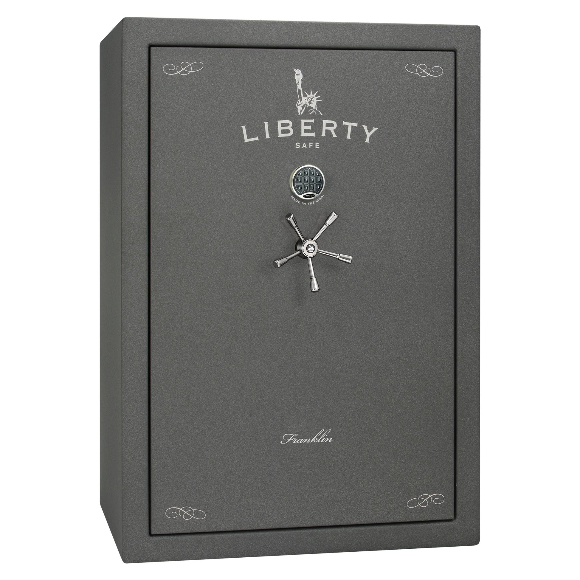 Liberty Safe Franklin 45 Widebody in Textured Granite  — exterior view.