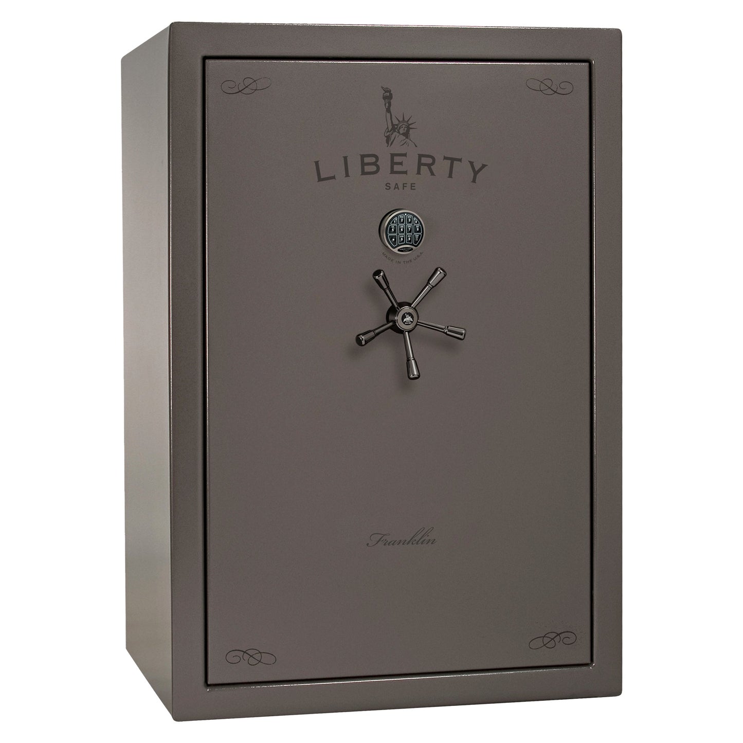 Liberty Safe Franklin 45 Widebody in Gray Gloss — exterior view.
