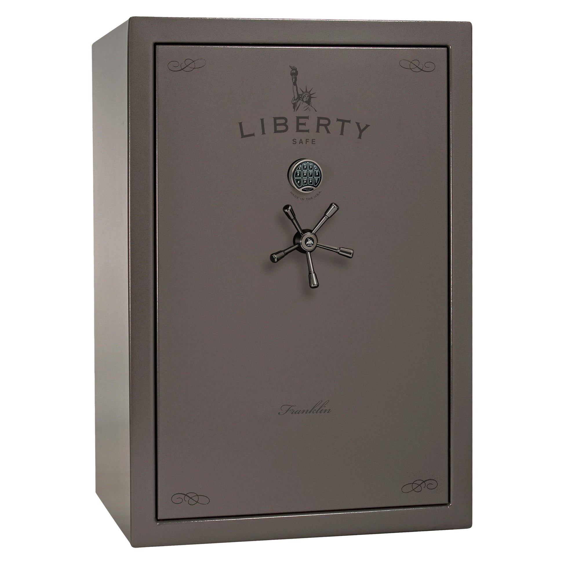 Liberty Safe Franklin 45 Widebody in Gray Gloss — exterior view.