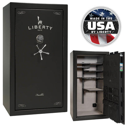 Liberty Safe Franklin 40 in Textured Black with Chrome.