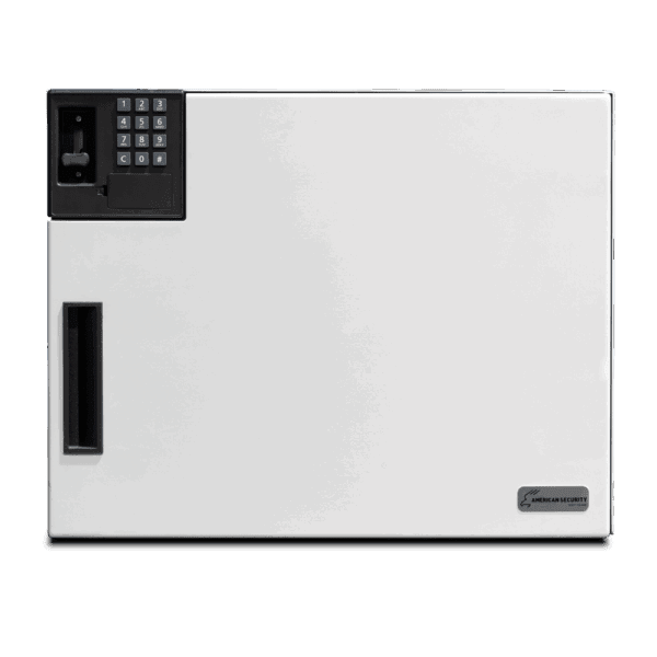 AMSEC Signature Vault CS1620 closet safe in semi-gloss white, 16x20x12.8, front view